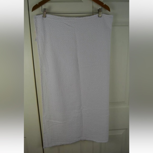 Sumersault Pink White Polka Dots Baby Swaddle Blanket Muslin Cotton Lovey - Picture 6 of 7